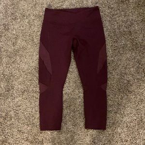 Burgundy Nordstrom Zella leggings